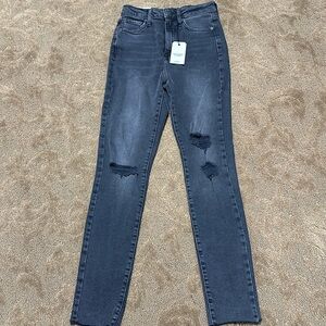 back high rise jeans